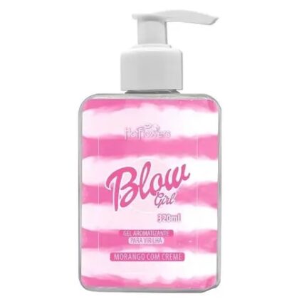 Blow Girl Gel Aromatizante Beijável Para Virilha 320ml Hot Flowers